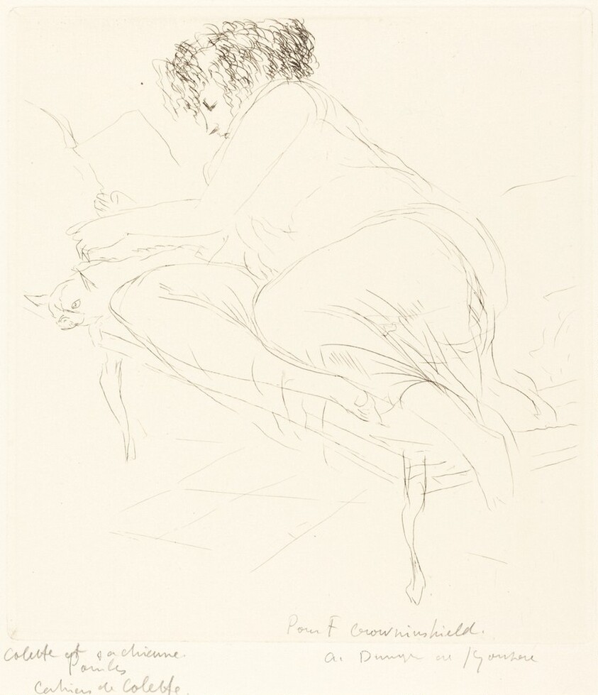 Colette et sa chienne (Colette and Her Dog)