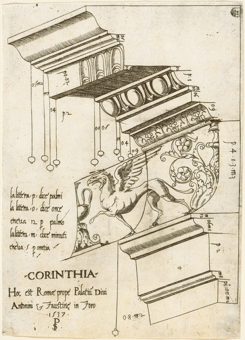 Entablature from the Temple of Antoninus and Faustina, Rome