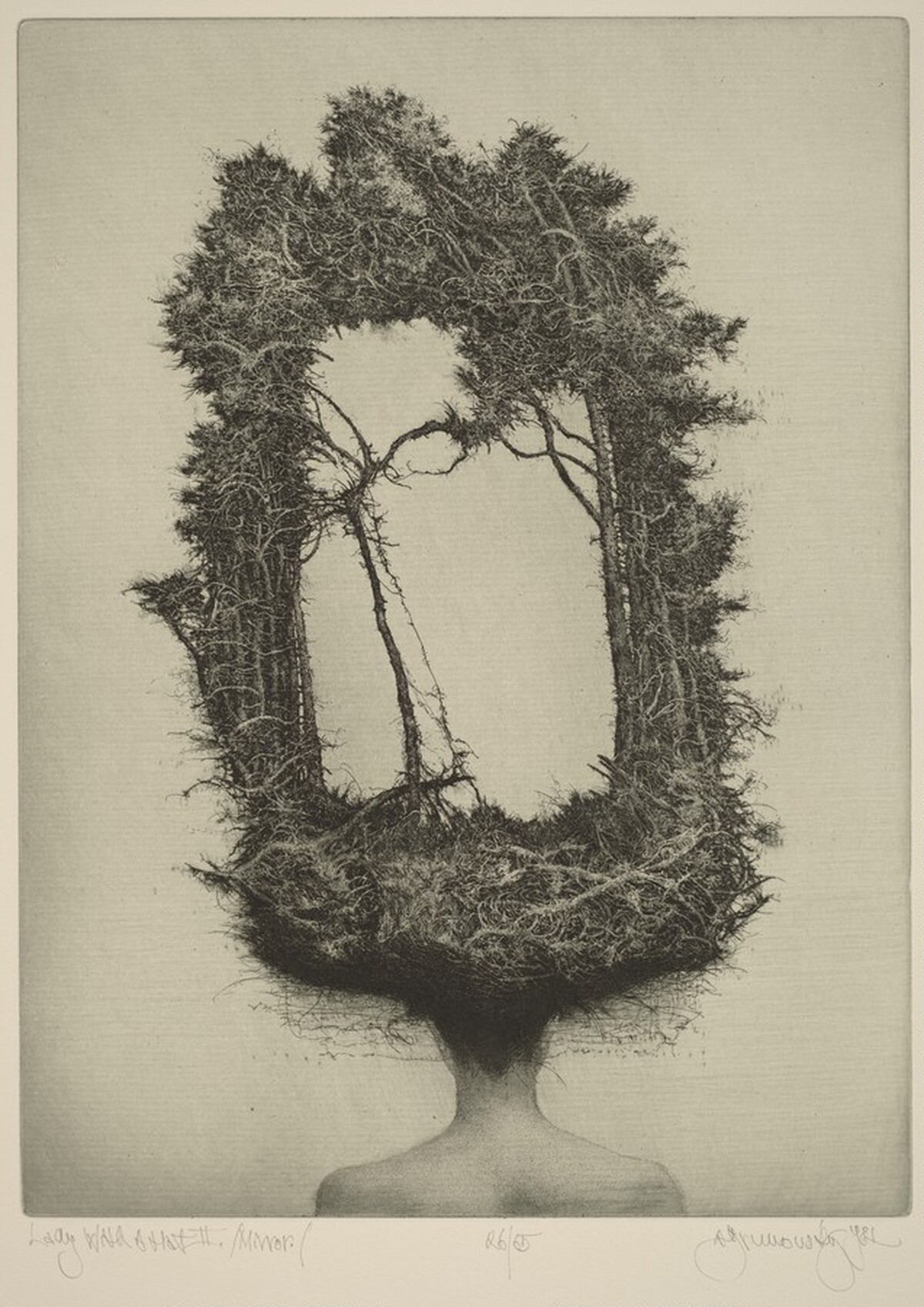 Lady with a Hat II, Mirror