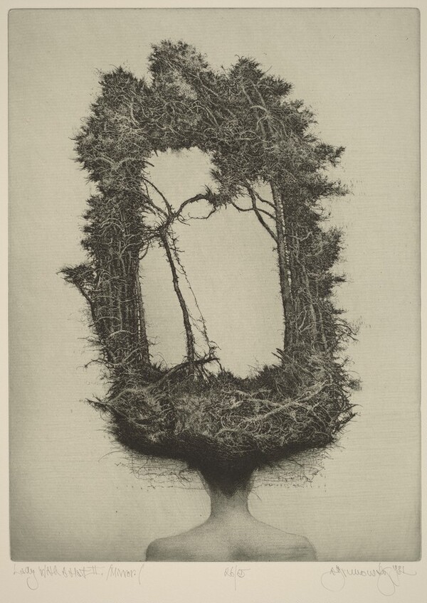 Lady with a Hat II, Mirror