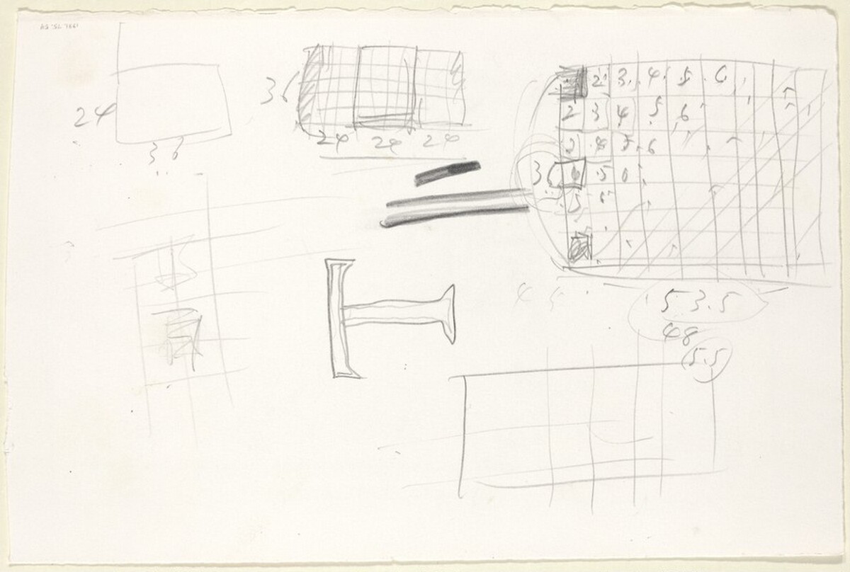 Sketch for "The Sharing of Nameless" [verso]