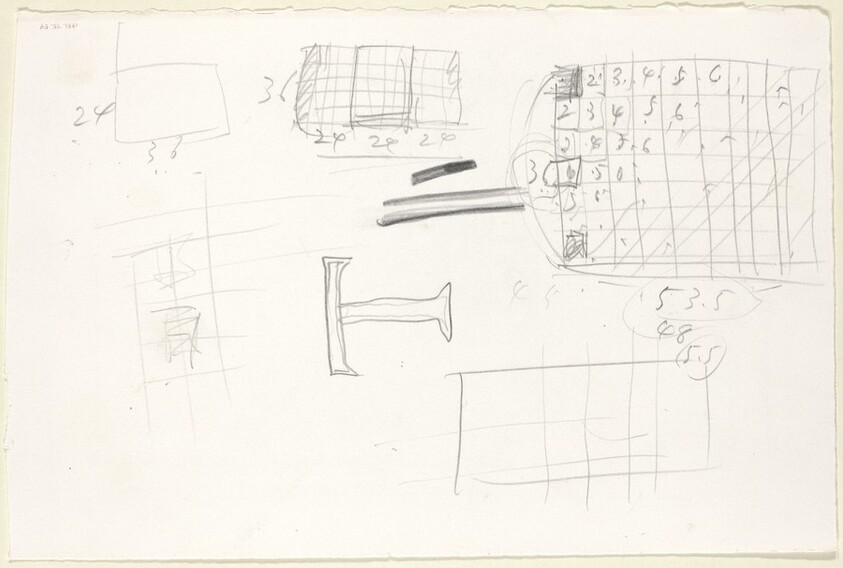 Sketch for "The Sharing of Nameless" [verso]