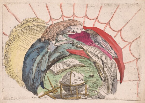 Scholars Consulting Books and a Globe