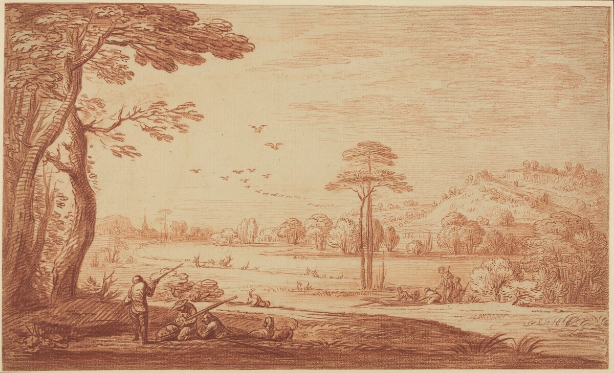 Hunters Resting by a River