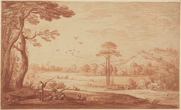 Hunters Resting by a River