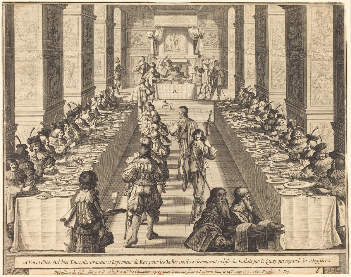 Banquet Given by the King to the New Knights
