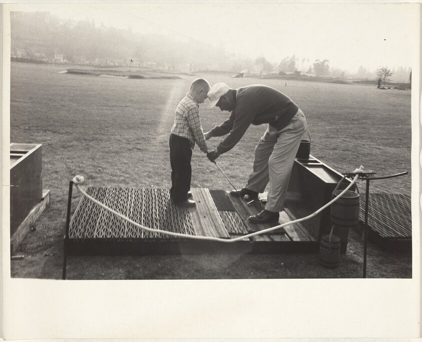 Golf lesson, Ventura Boulevard--Los Angeles
