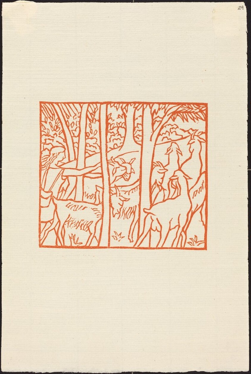 Second Book: Daphnis Driving Home His Flock (Daphnis ramene ses betes a l'etable)