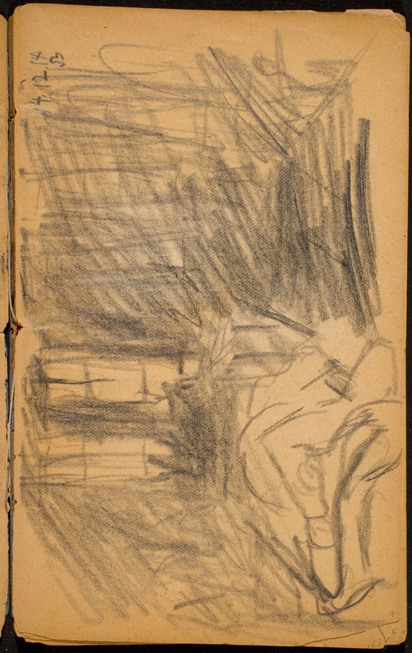 Interieur mit Liegendem (Interior with Reclining Figure) [p. 9]