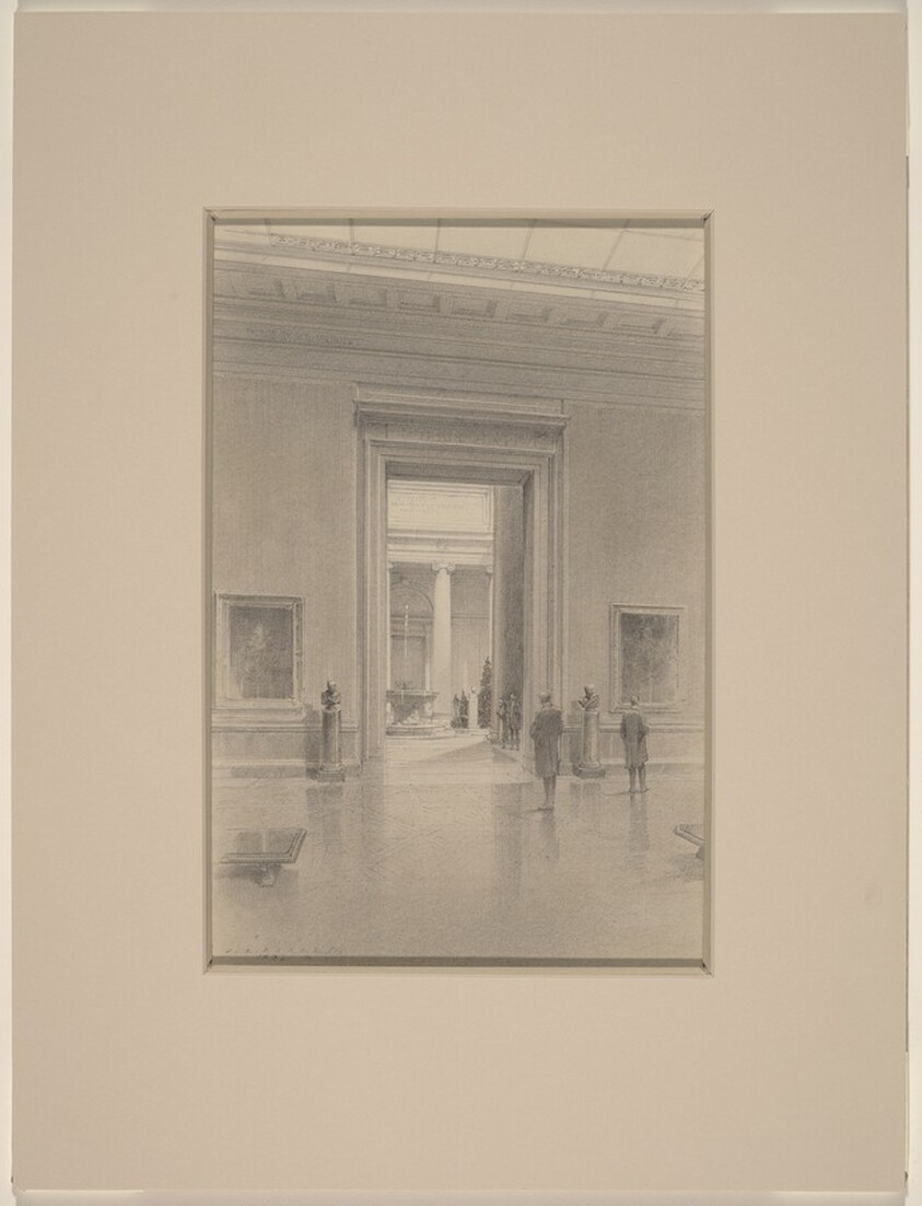 Preliminary Study: Gallery Facing Garden Court