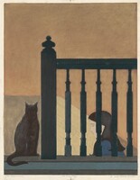 The Bannister, Will Barnet, 1981