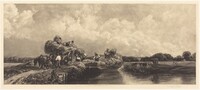 A Roman Canal, Frank Short, after Peter De Wint, 1904