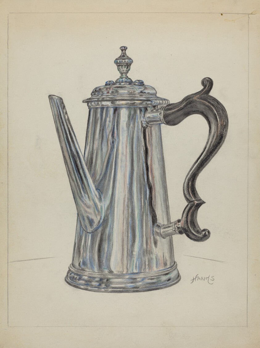 Silver Chocolate Pot