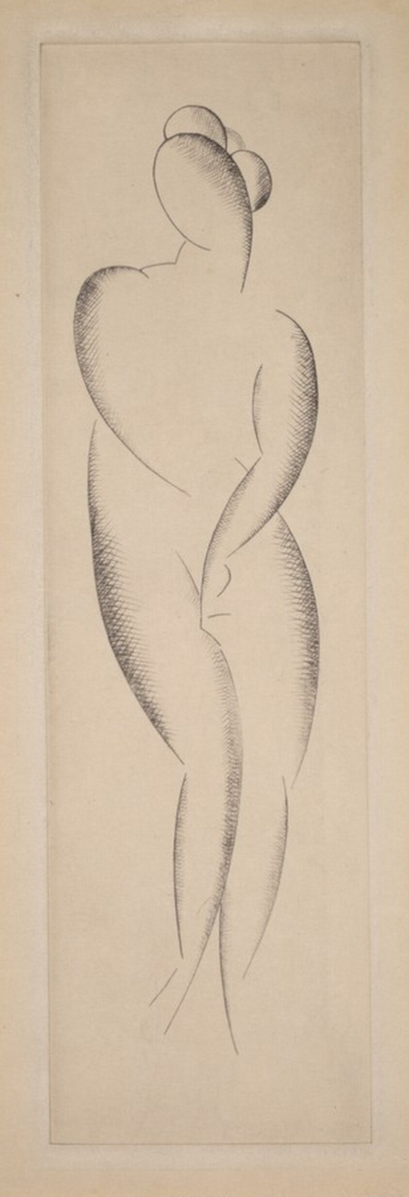 Untitled (Female Nude Standing)