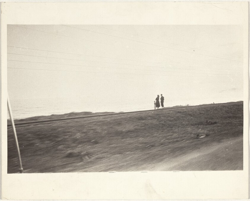 Family near ocean, Spain