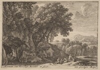 Satyrs around a Fire, Herman van Swanevelt