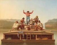 The Jolly Flatboatmen, George Caleb Bingham, 1846