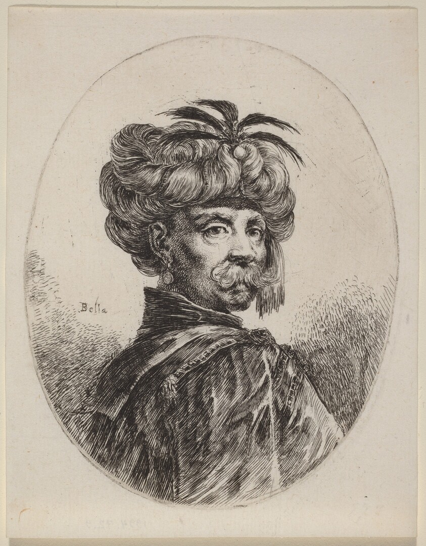 Moor in a Turban Trimmed with Five Feathers