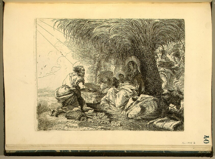 The Rest on the Flight with Joseph in Adoration