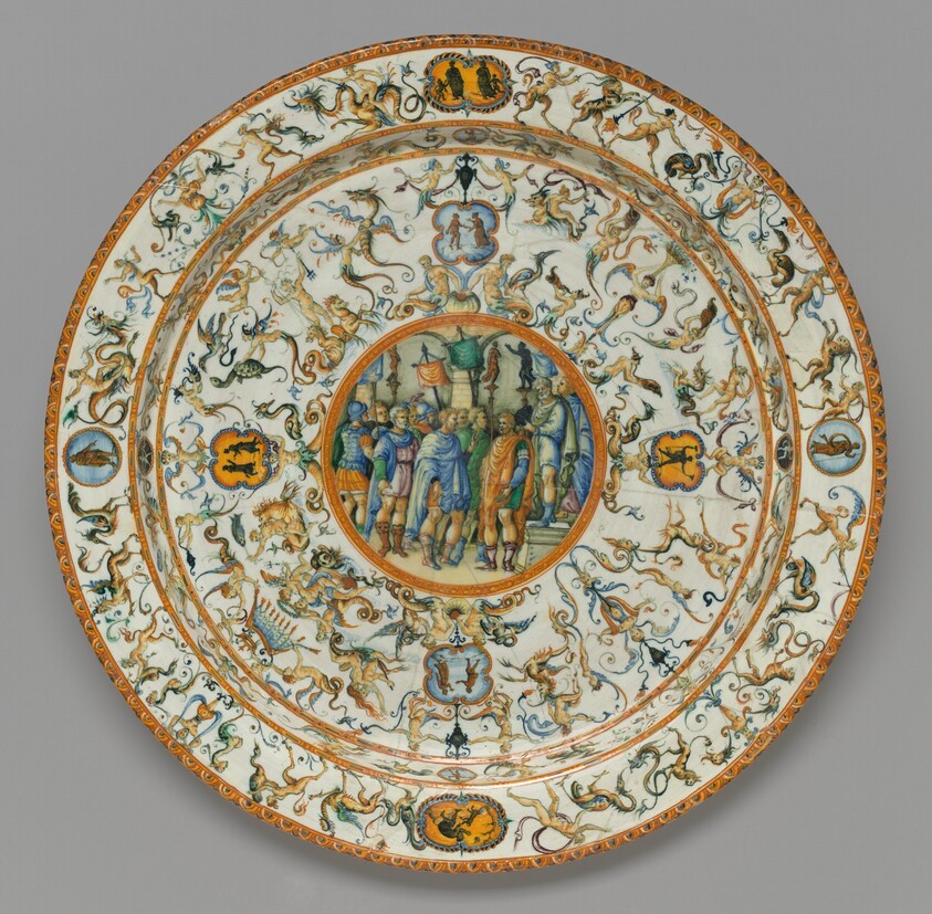 Plate with a scene from the life of Scipio