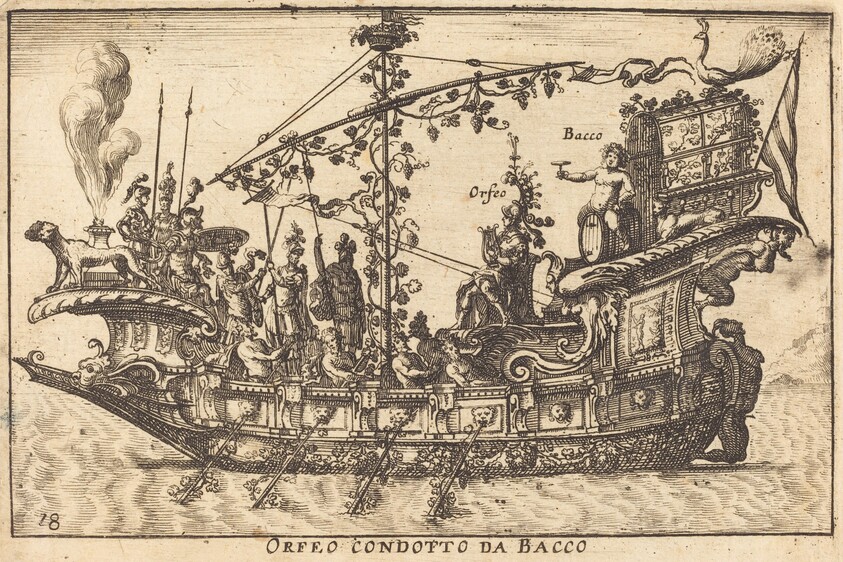 Orfeo condotto da Bacco