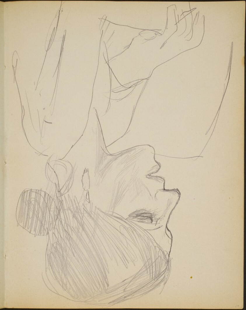 weibliche Bildnisstudie (Woman in Profile) [p. 19]