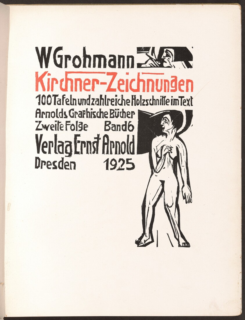 Title page from Kirchner Zeichnungen (Kirchner Drawings)