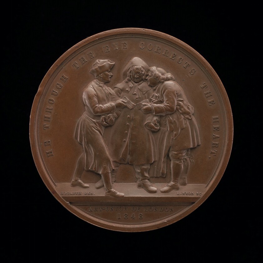 Canvassing for Votes (central scene from a painting by William Hogarth) [reverse]