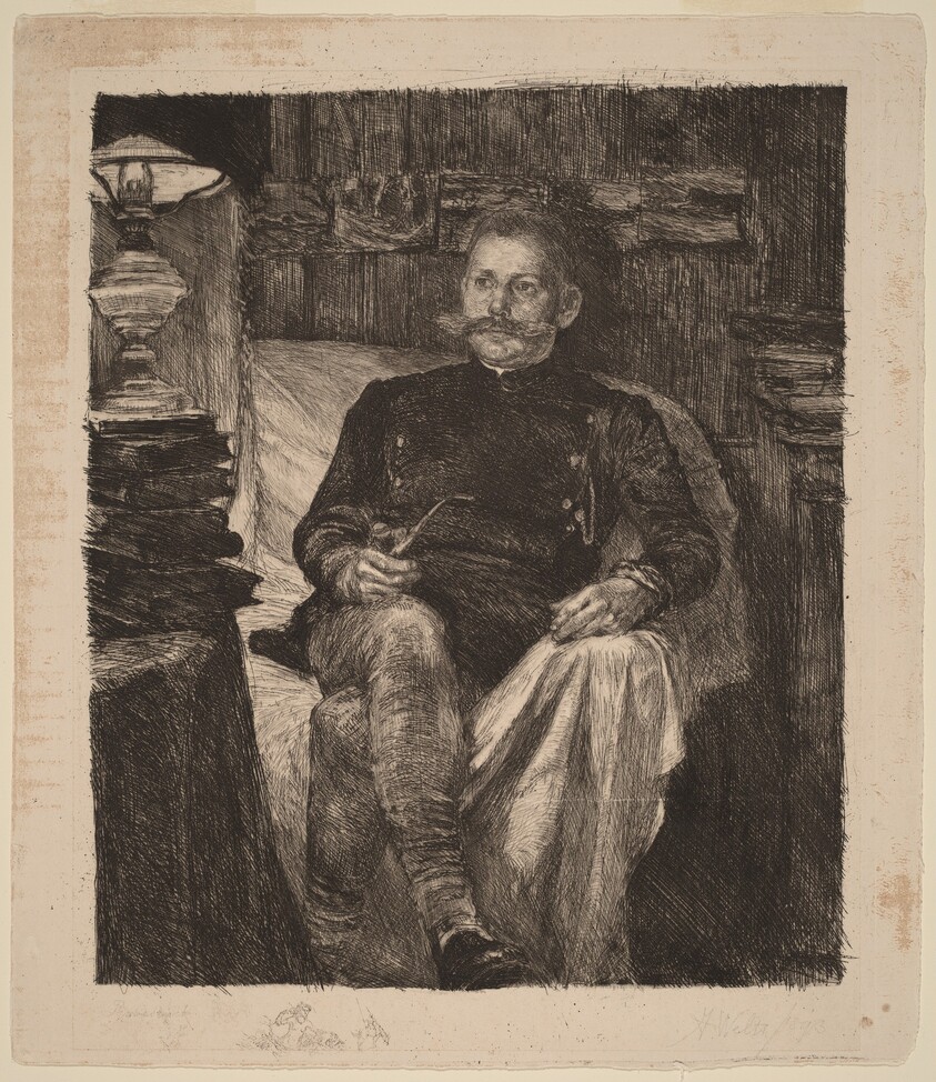 Franz Rose in His Study