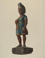 Cigar Store Indian, Stanley Mazur, c. 1937