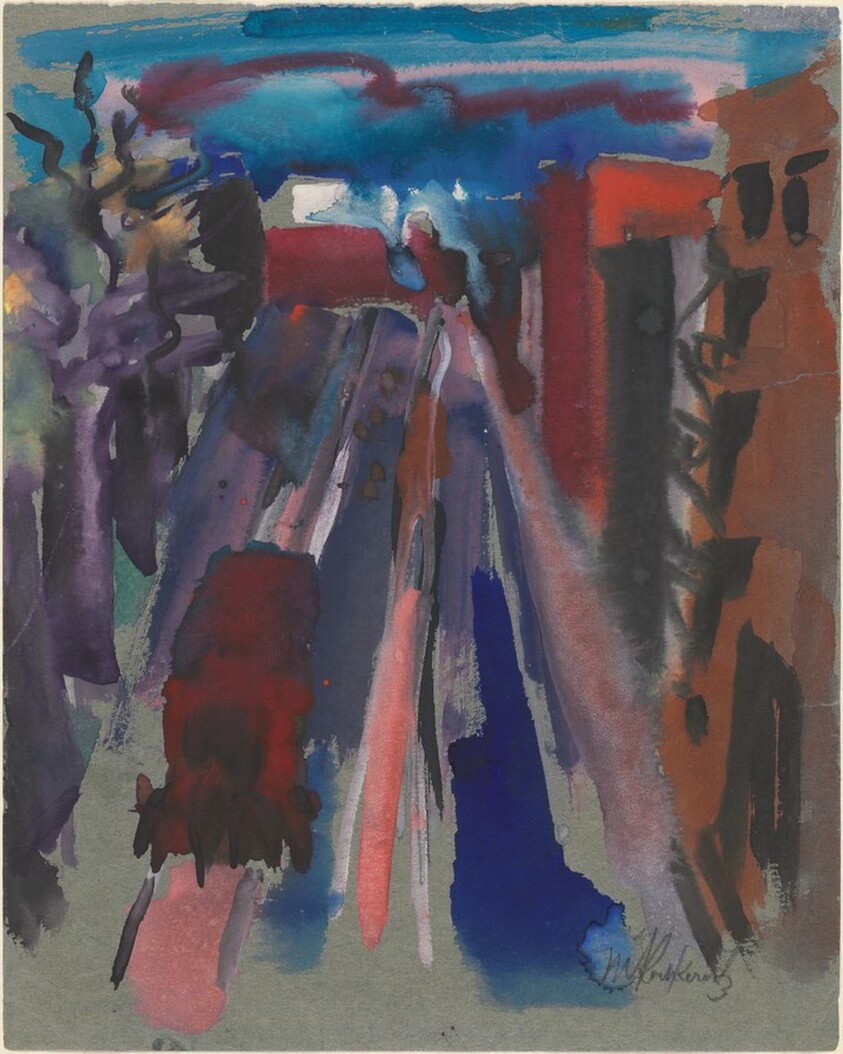 View of a Street in an Urban Landscape