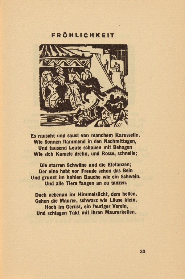 Fröhlichkeit (Joyfulness) (headpiece, page 33) from Georg Heym: Umbra Vitae (Georg Heym: The Shadow of Life)