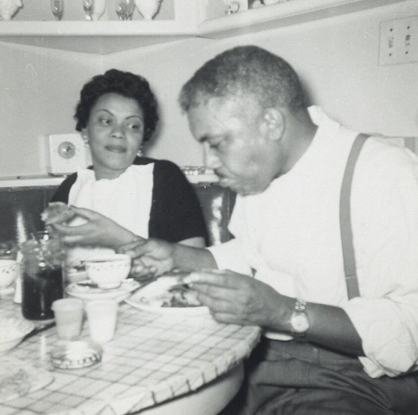 Untitled (Man and woman eating)