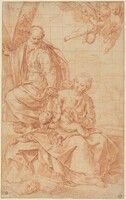 The Rest on the Flight into Egypt, or The Miracle of the Palm Tree, Simone Cantarini, late 1630s