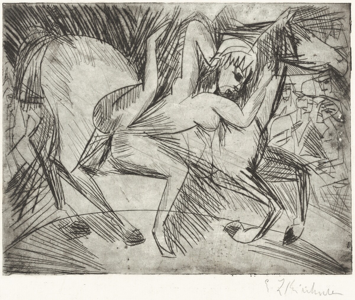 Acrobat on a Horse (Voltigeuse zu Pferd)