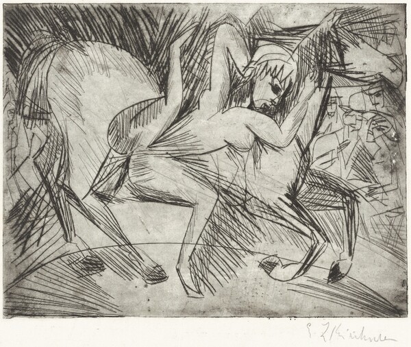 Acrobat on a Horse (Voltigeuse zu Pferd)