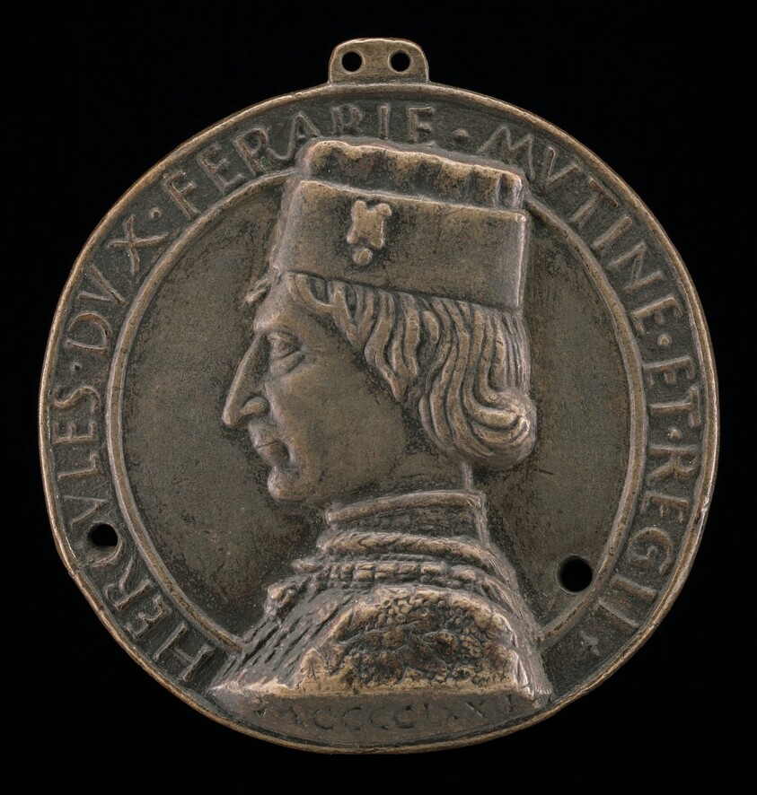 Ercole I d'Este, 1431-1505, Duke of Ferrara, Modena, and Reggio 1471 [obverse]