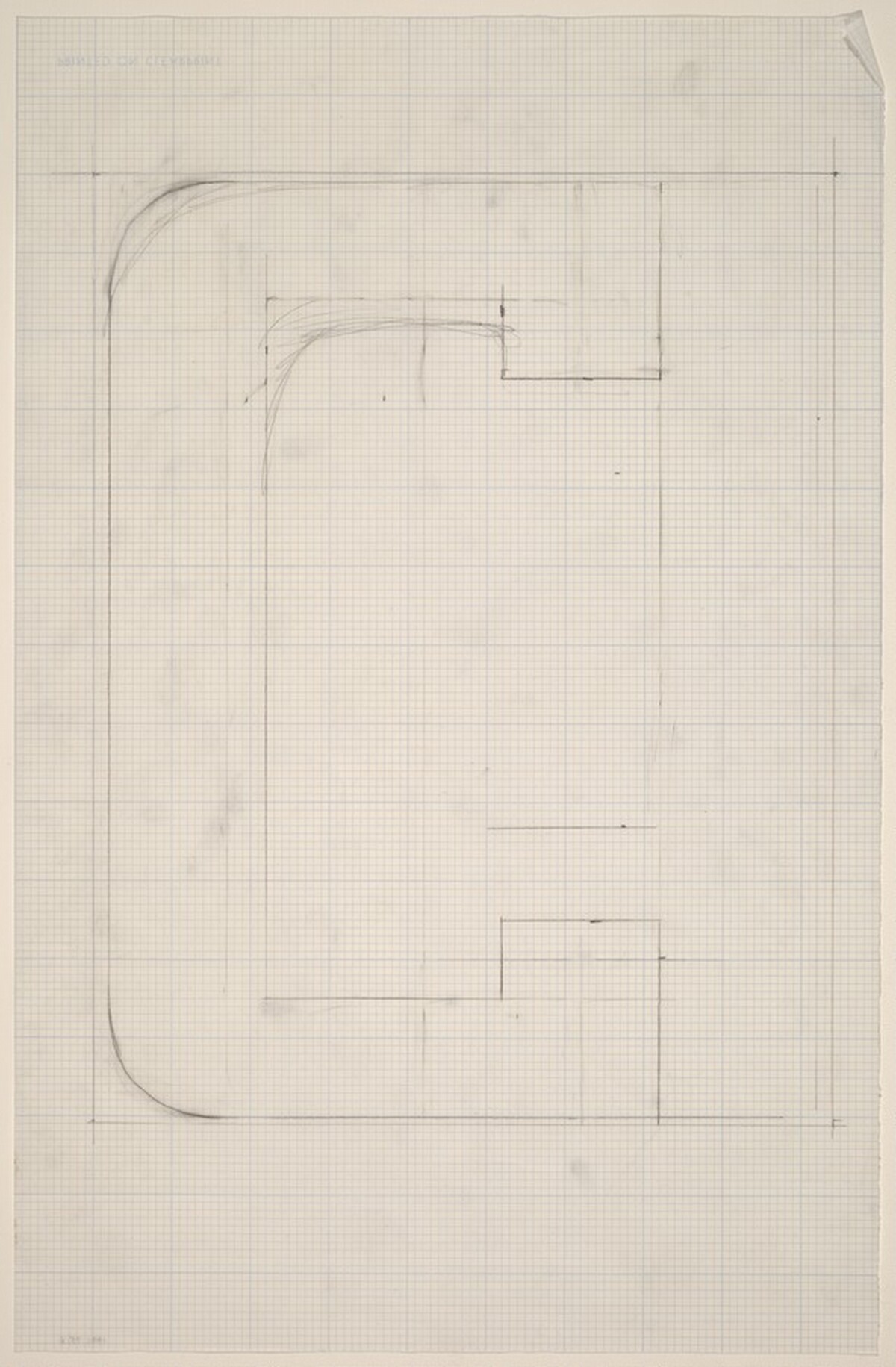 Sketch for "Building - Blocks for a Doorway" (C)