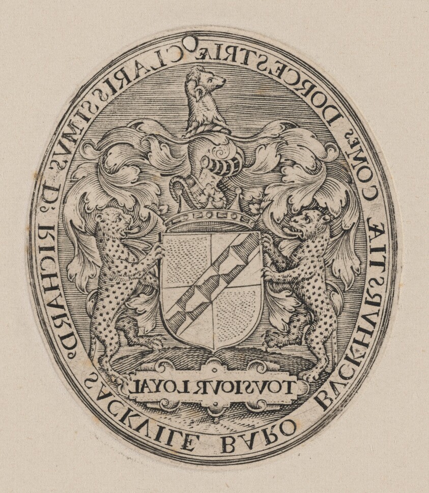 Shield of Richard Sackville, 3rd Earl of Dorset [right half]