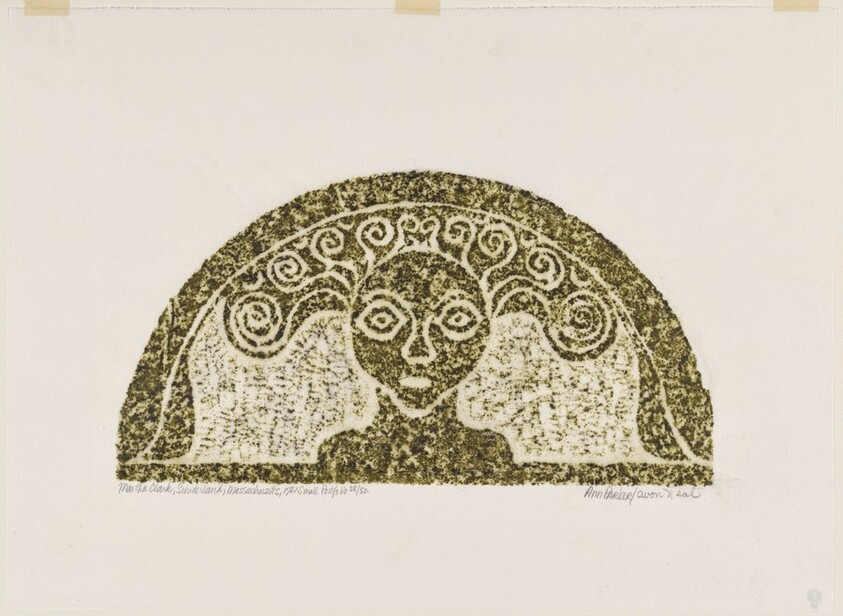 Martha Clark from A Portfolio of Rubbings from Early American Stone Sculpture