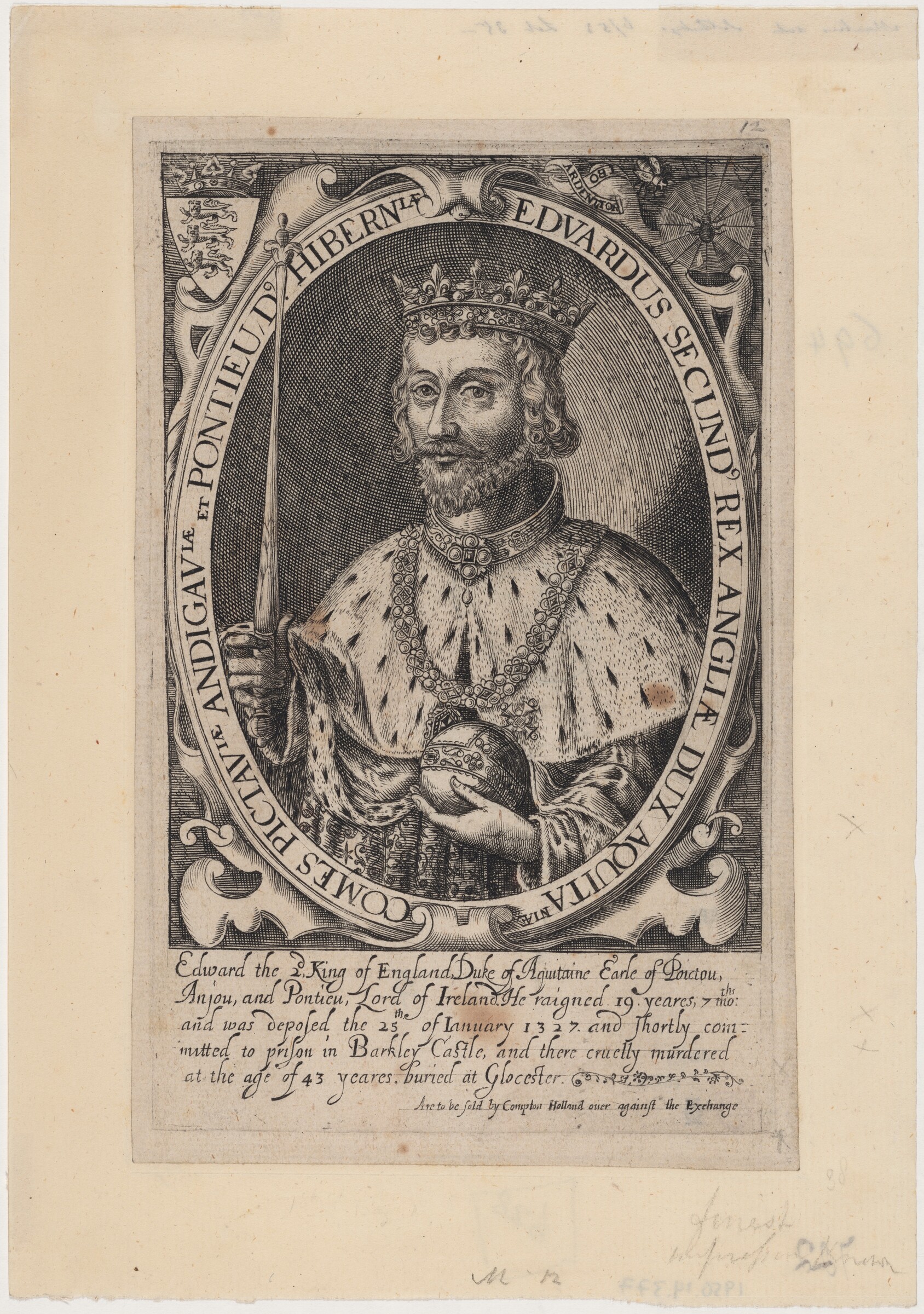 Edward II of England, Renold Elstrack