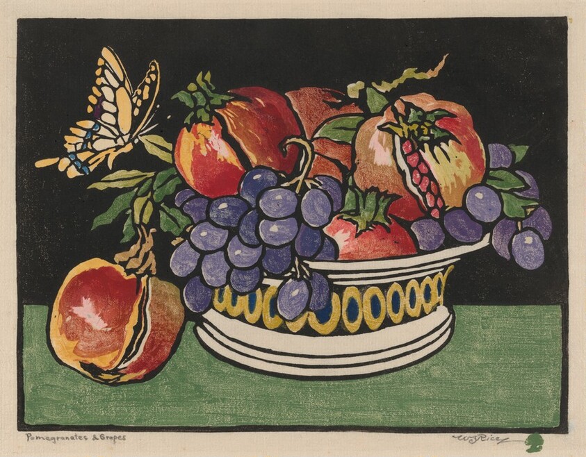 Pomegranates & Grapes