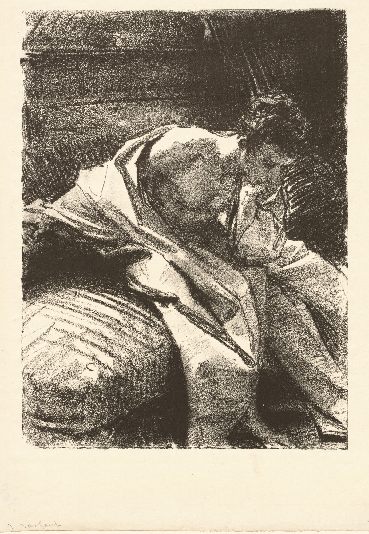 Study of a Young Man, Seated