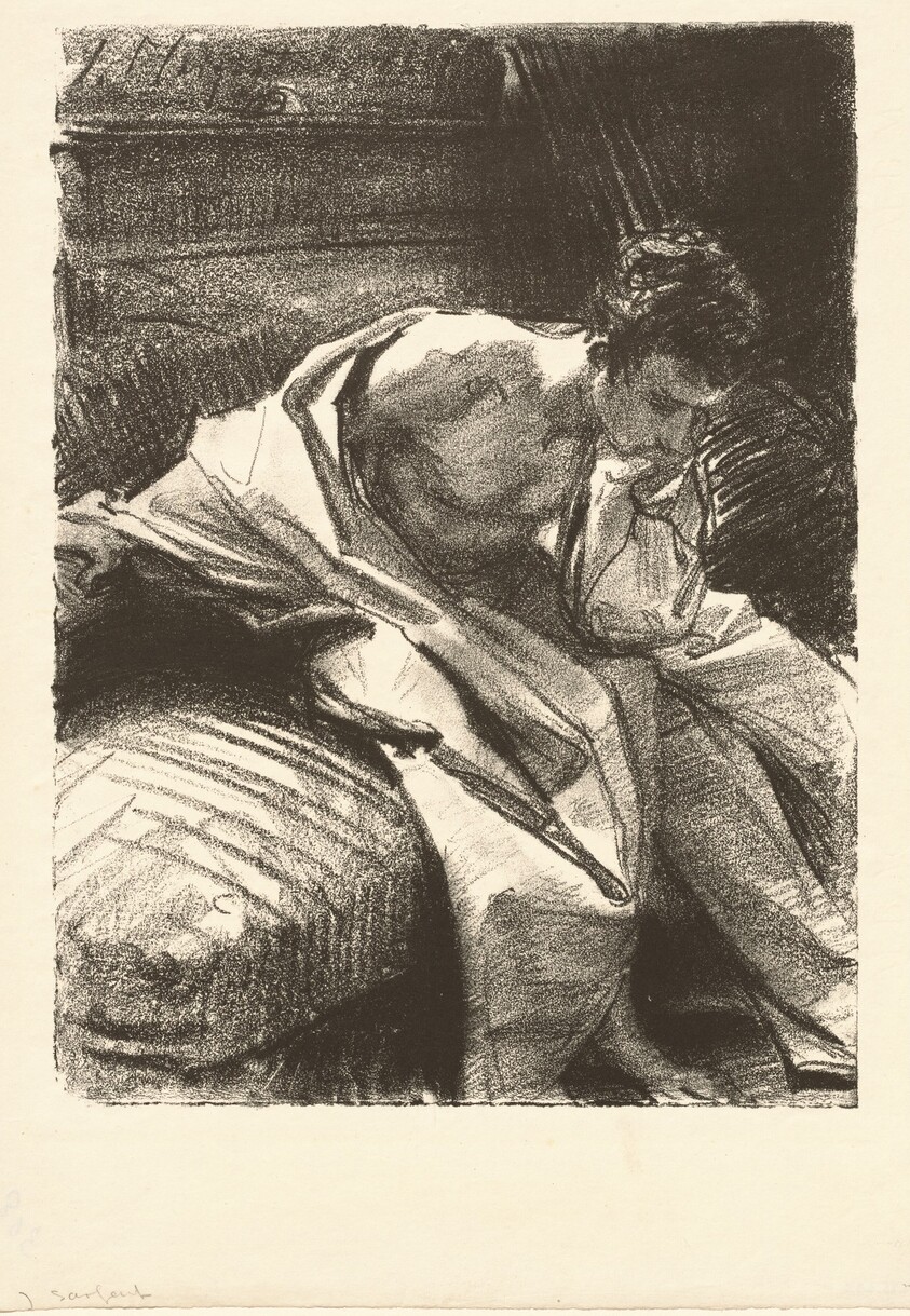 Study of a Young Man, Seated