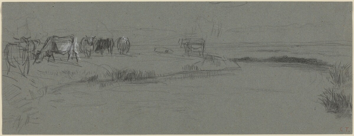 River Bank with Cattle