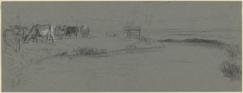 River Bank with Cattle