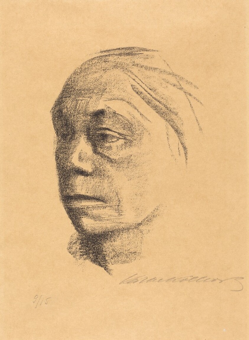 Small Self-Portrait Facing Left (Kleines Selbstbildnis nach Links)