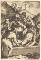 The Entombment, Jacques Callot after Ventura Salimbeni, 1609/1611