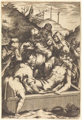 The Entombment, Jacques Callot after Ventura Salimbeni, 1609/1611