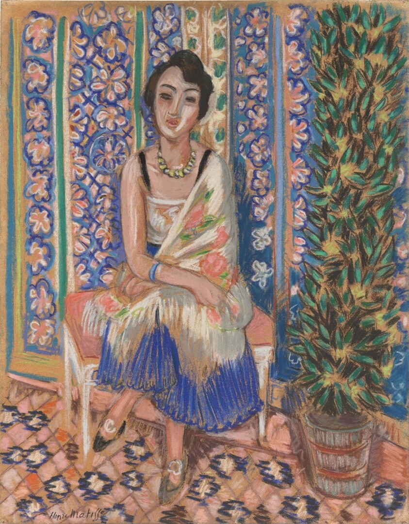 Woman with an Exotic Plant